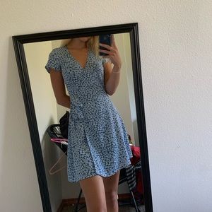 Blue patterned sundress